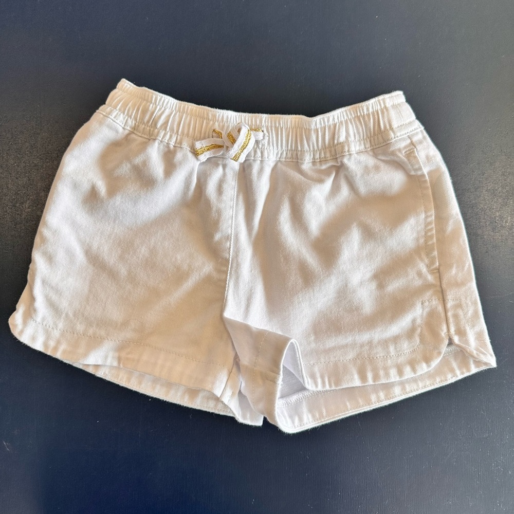 White Casual Shorts